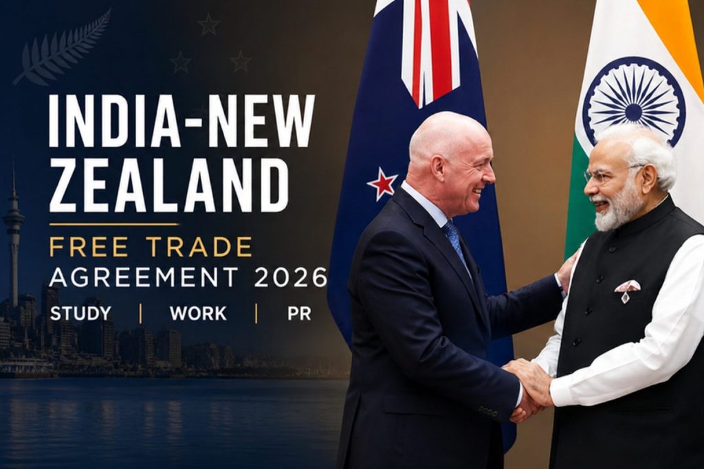 India New Zealand FTA 2026 Free Trade Agreement study work PR BBC Migration